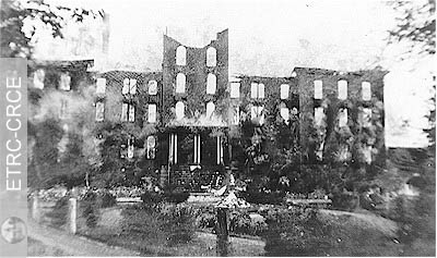 Incendie au Stanstead Collège, à Stanstead dans les Cantons de l'Est