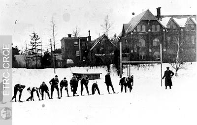 Sport d'hivers au Collège Bishop à Lennoxville, dans les Cantons de l'Est