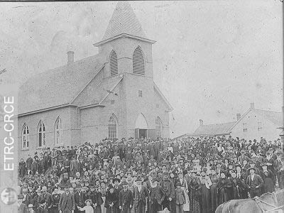 Messe du dimanche à l'église presbytérienne Chalmers de Gould, dans les Cantons de l'Est