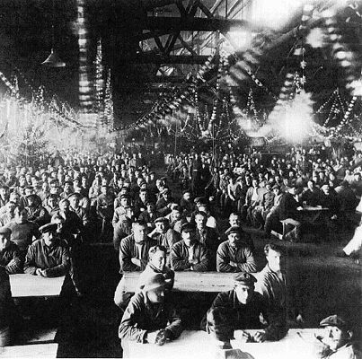 Noël dans un camp de prisonniers lors de la Première guerre mondiale