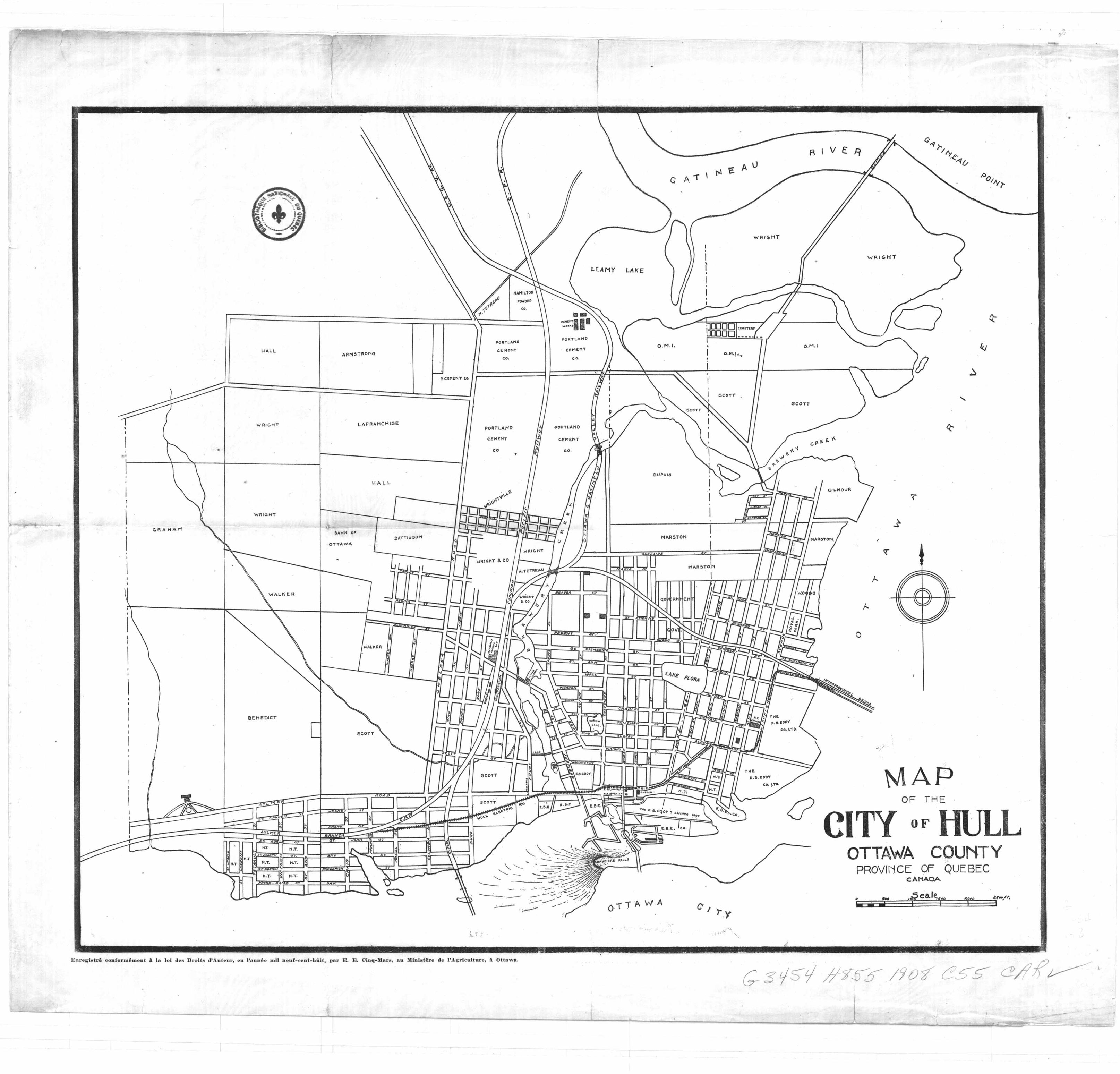 Carte géographique détaillée de la ville de Hull