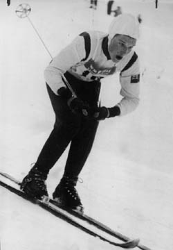 Lucile Wheeler lors d'une compétition de ski