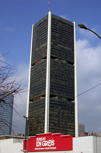 La tour de la bourse de Montréal