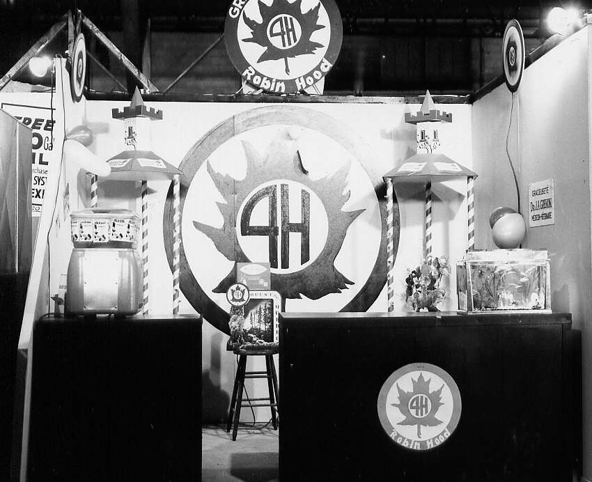 Le stand de 4H lors de l'exposition de Rouyn en 1962