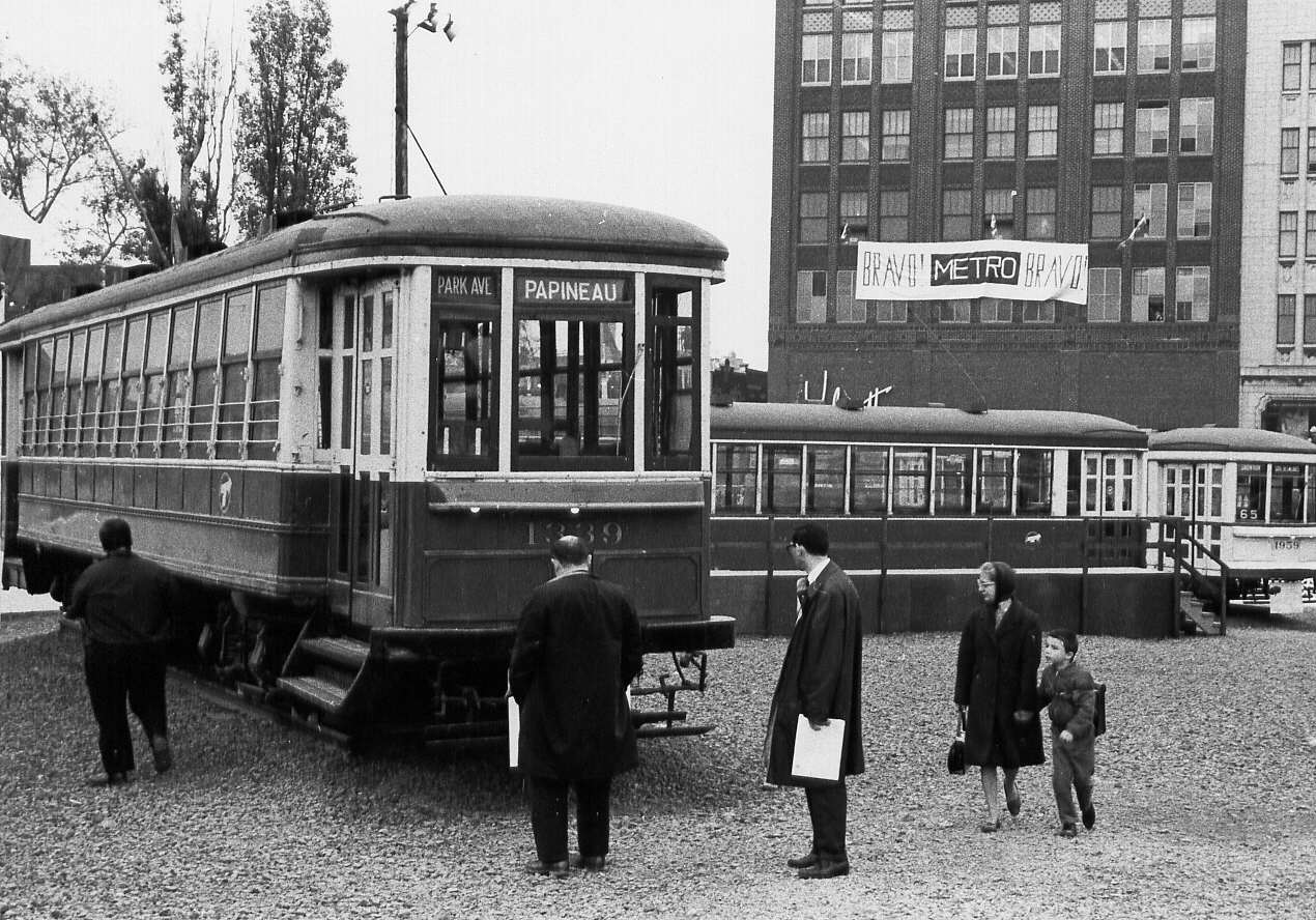 Tramway à  Montréal en 1966