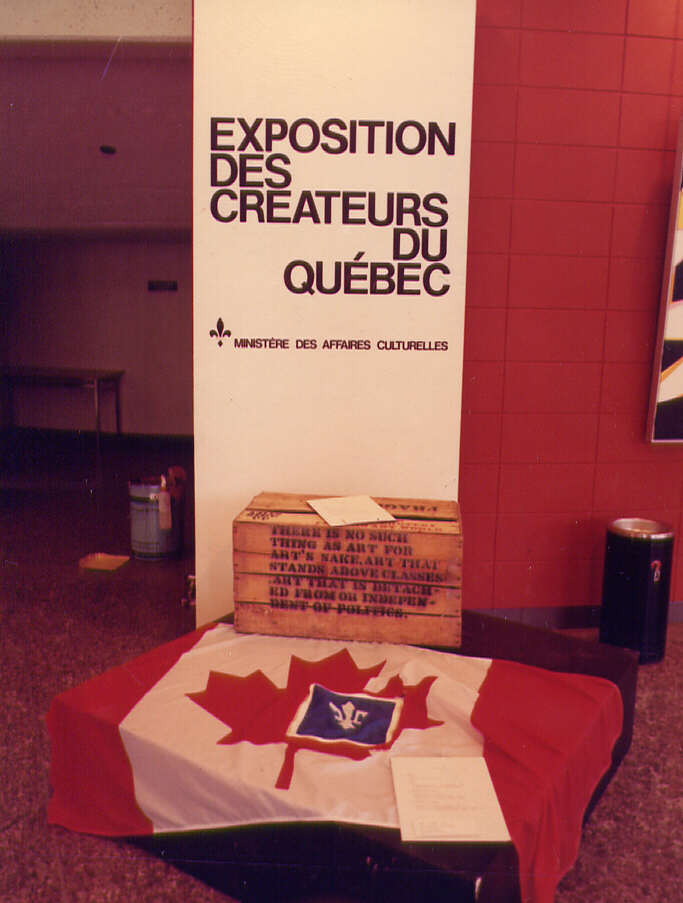 Affiche de l'exposition de tableaux et de sculptures à l'Auditorium Dufour de Chicoutimi en 1971