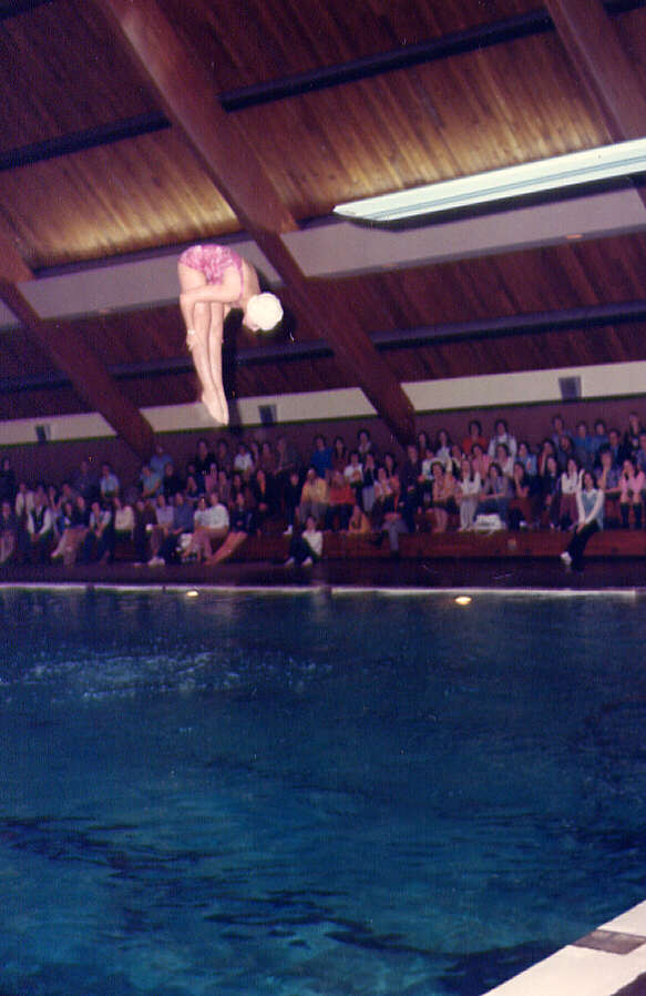 Plongeon aux Jeux d'hiver du Québec à Montréal en 1972