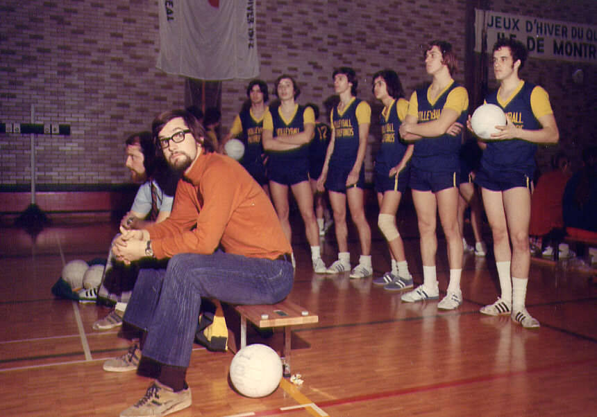 Volleyball lors des Jeux d'hiver du Québec à Montréal en 1972