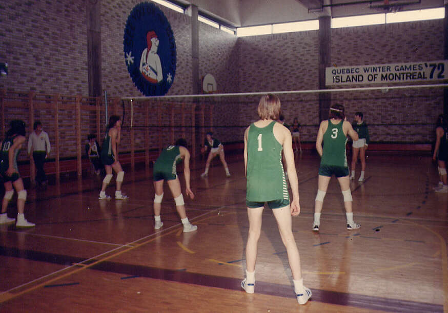 Le volleyball lors des Jeux d'hiver du Québec à Montréal en 1972