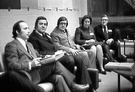 Réunion du Conseil scolaire de Montréal à l'école Georges-Vanier à Montréal, 1973