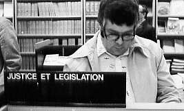 Lancement du volume «Action, Décision, Information» à la librairie de l'Éditeur officiel au complexe Desjardins, Montréal, 1977