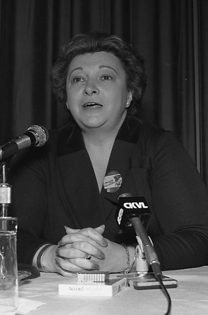Lise Payette, ministre d'État à la condition féminine et au Développement social du Parti québécois