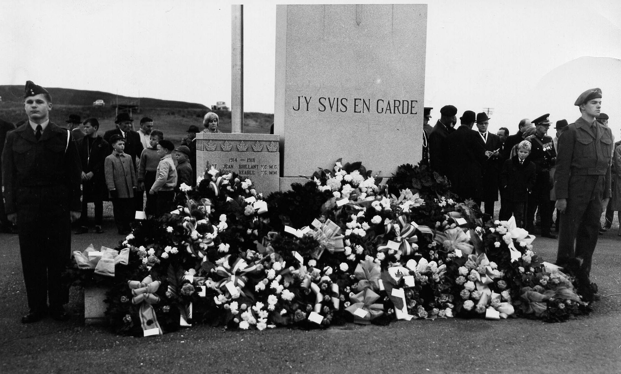 Commémoration de l'Armistice à Mont-Joli dans la région de la Gaspésie
