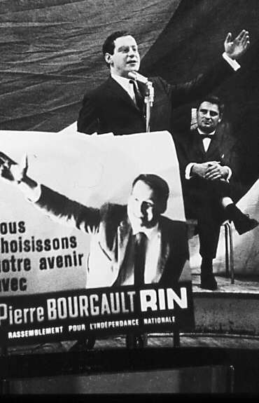 Discours de Pierre Bourgault, chef du Rassemblement pour l'Indépendance Nationale (RIN)