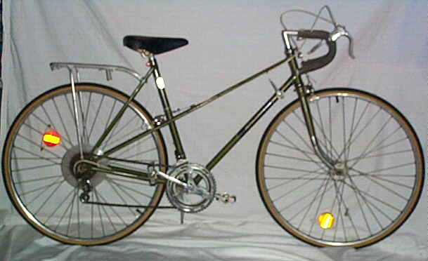 Bicyclette Raleigh de 1975 avec réflecteurs