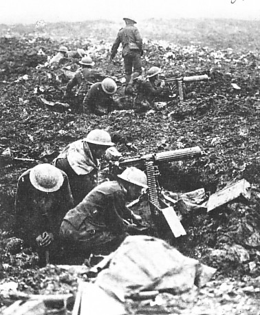 Soldats en action lors de la bataille de Vimy