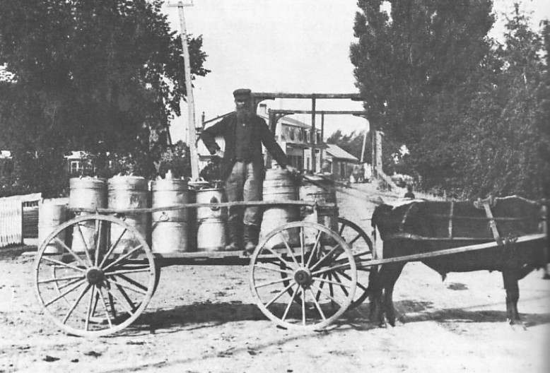 La cueillette du lait au début du siècle