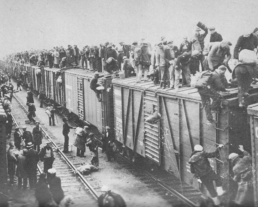 Mancheurs sur les trains à Kamloops, Colombie-Britannique