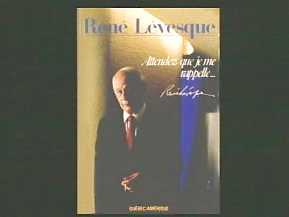 Couverture de l'autobiographie de René Lévesque
