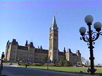 Vue sur la Tour-de-la-paix à Ottawa