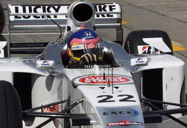 Jacques Villeneuve au volant d'une BAR