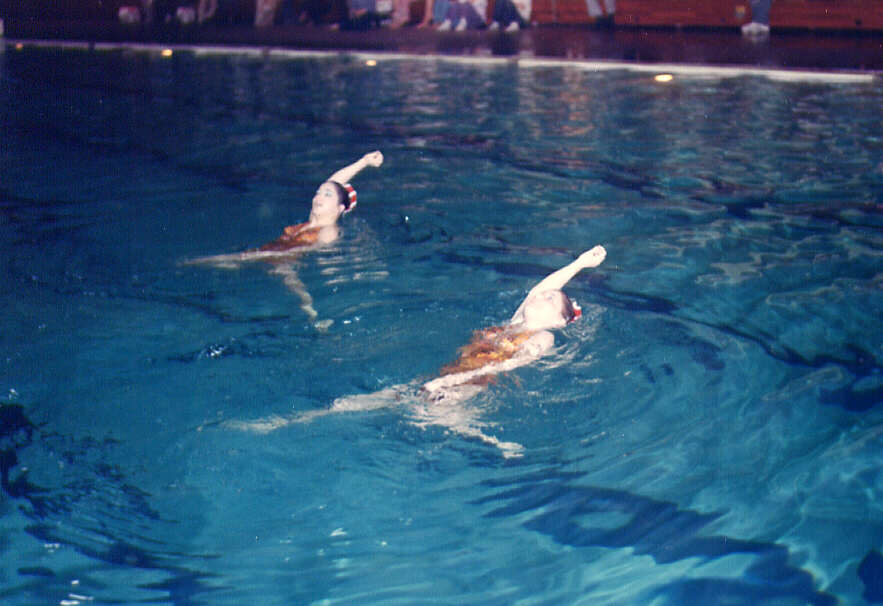 Nage synchronisée aux Jeux d'hiver du Québec à Montréal en 1972